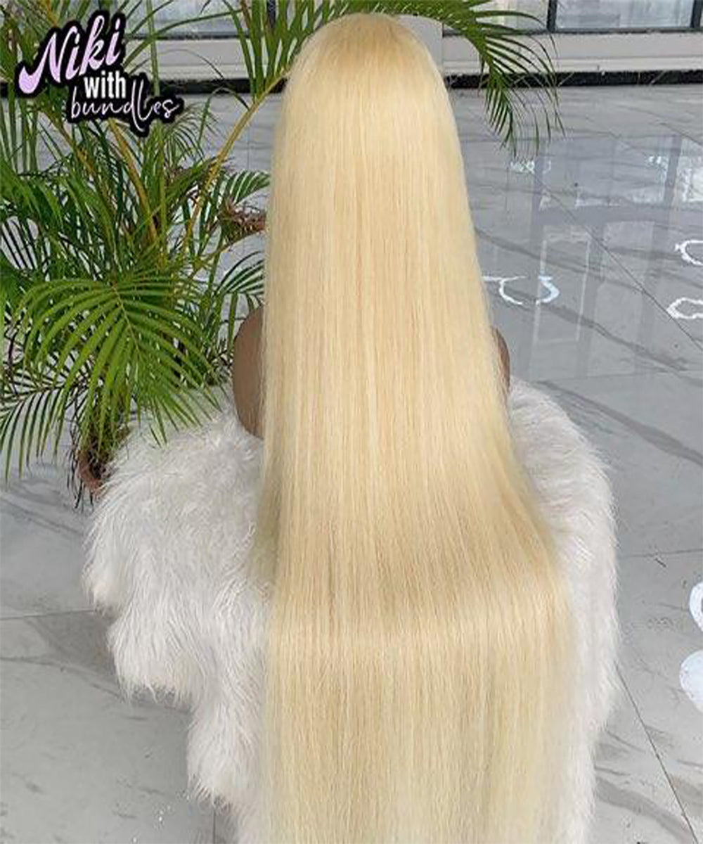 613 Blonde Straight Lace Front Wig